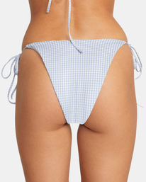 5 Gingham Reversible Tie French Bikini Bottoms Blue AVJX400265 RVCA