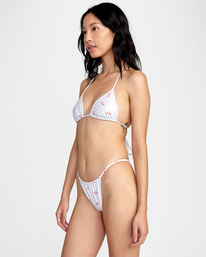 4 Heartthrob Billie Skimpy Bikini Bottom White AVJX400286 RVCA