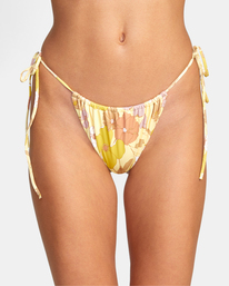 6 Haze Slide Tie Side Bikini Bottoms Grey AVJX400290 RVCA