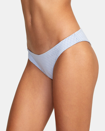 4 Gingham Reversible Cheeky Bikini Bottoms Blue AVJX400292 RVCA