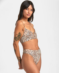 5 Meow High Rise - Cheeky Bikini Bottoms for Women Brown AVJX400327 RVCA