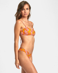 5 Geoded - Cheeky Bikini Bottoms for Women Grey AVJX400334 RVCA