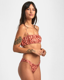 4 Oasis Medium Bikini Bottoms Brown AVJX400339 RVCA