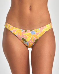 2 Sunkissed Reversible Medium Bikini Bottoms Orange AVJX400340 RVCA