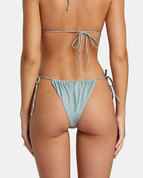 7 Solid Tie Skimpy Bikini Bottoms Blue AVJX400345 RVCA