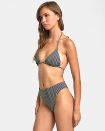 3 Recall High Rise - Freche Bikinihose für Frauen Grün AVJX400356 RVCA