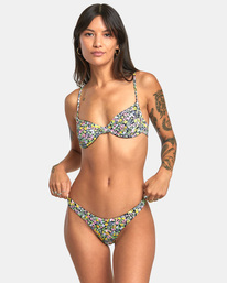 1 Flower Field Ultra - Bas de bikini échancré pour Femme Gris AVJX400361 RVCA