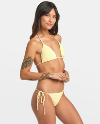 4 Glory Tie Side Cheeky Bikini Bottoms Yellow AVJX400362 RVCA