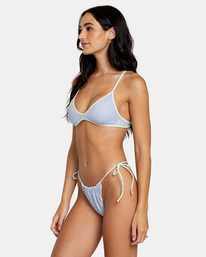5 Tri Stripe Reversible Skimpy Bikini Bottoms Grey AVJX400369 RVCA