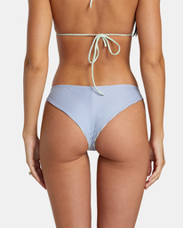 7 Tri Stripe - Reversible Cheeky Bikini Bottoms for Women Grey AVJX400386 RVCA