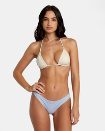 1 Tri Stripe - Reversible Cheeky Bikini Bottoms for Women Grey AVJX400386 RVCA