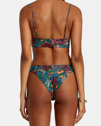 6 Ander Medium High Leg Bikini Bottoms Grey AVJX400409 RVCA