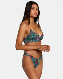 5 Ander Medium High Leg Bikini Bottoms Grey AVJX400409 RVCA