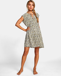 3 Shallow Sleeveless Babydoll Dress Black AVJX600120 RVCA