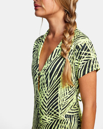 2 Night Chill Slit Dress Yellow AVJX600122 RVCA