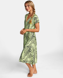 3 Night Chill Slit Dress Yellow AVJX600122 RVCA