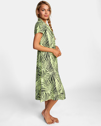 4 Night Chill Slit Dress Yellow AVJX600122 RVCA
