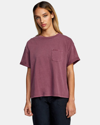 0 Roll It Tee Green AVJZT00341 RVCA