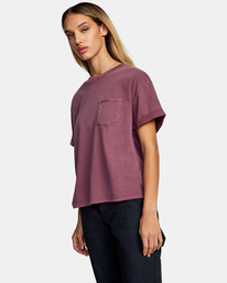 4 Roll It Tee Green AVJZT00341 RVCA