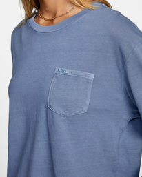 2 Stolen Long Sleeve Tee Blue AVJZT00342 RVCA