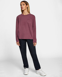 3 Stolen Long Sleeve Tee Green AVJZT00342 RVCA