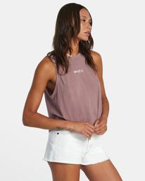 5 Small RVCA Tank Top Purple AVJZT00388 RVCA