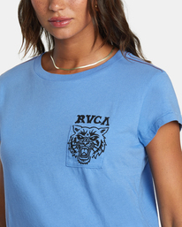 2 Heritage Short Sleeve Tee Blue AVJZT00390 RVCA