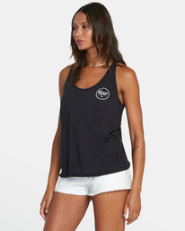 4 Patch Seal Tank Top Black AVJZT00391 RVCA