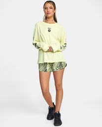 3 Pet Cactus Long Sleeve Tee Yellow AVJZT00402 RVCA