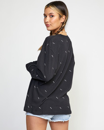 1 All Over Long Sleeve Tee  AVJZT00405 RVCA