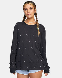 0 All Over Long Sleeve Tee  AVJZT00405 RVCA