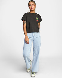 4 Mushtoo Slim Fit Tee Black AVJZT00410 RVCA