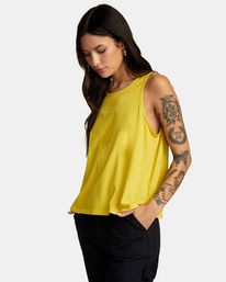 4 Small RVCA Tank Top Blue AVJZT00418 RVCA