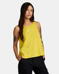 5 Small RVCA Tank Top Blue AVJZT00418 RVCA
