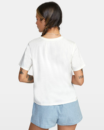 rvca, Keep It Cool Crop Tee, VINTAGE WHITE (vwt) KEEP IT COOL SS AVJZT00421