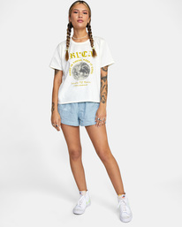 3 Keep It Cool Crop Tee White AVJZT00421 RVCA