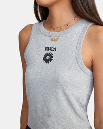 2 Daisy Slim Fit Tank Top Grey AVJZT00425 RVCA