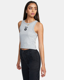 4 Daisy Slim Fit Tank Top Grey AVJZT00425 RVCA
