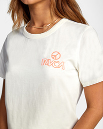 2 The Heat Crop Tee White AVJZT00427 RVCA