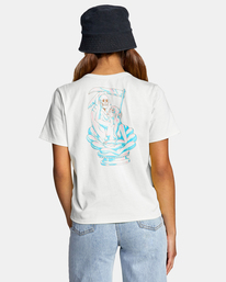 rvca, LP x KLW Crop Tee, CLOUD (clo) LP+KWL SS AVJZT00428