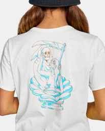 6 LP x KLW Crop Tee White AVJZT00428 RVCA