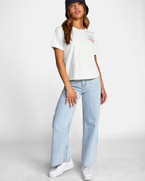 3 LP x KLW Crop Tee White AVJZT00428 RVCA