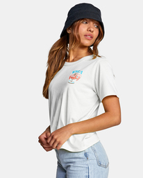 4 LP x KLW Crop Tee White AVJZT00428 RVCA