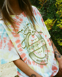 rvca, World Tour Oversized Tee, DUSTY YELLOW (due) WORLD TOUR SS AVJZT00431