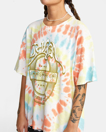 3 World Tour Oversized Tee Yellow AVJZT00431 RVCA