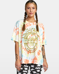 1 World Tour Oversized Tee Yellow AVJZT00431 RVCA