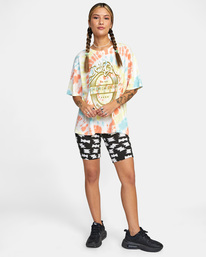 4 World Tour Oversized Tee Yellow AVJZT00431 RVCA