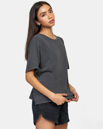 5 Ptc Anyday Oversized Tee Black AVJZT00435 RVCA