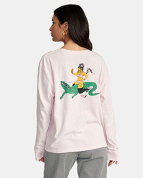rvca, LP x KLW Long Sleeve Tee, POWDER PINK (mdk0) LP+KWL LS AVJZT00436