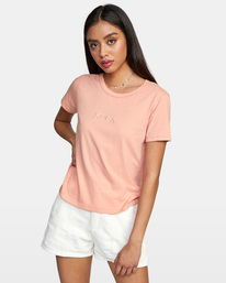 rvca, Small RVCA Slim Fit Tee, CLAY (cly) SMALL RVCA SS AVJZT00442